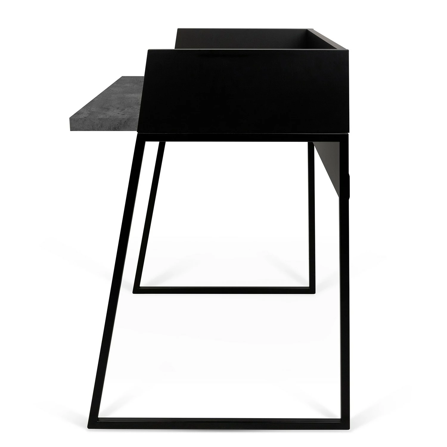 Temahome Schreibtisch Volga - Metall - Beton Dekor Schwarz / Schwarz 6 Temahome Schreibtisch Volga - Metall - Beton Dekor Schwarz / Schwarz – Bild 4