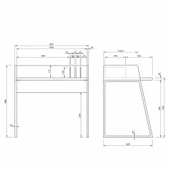 Temahome Schreibtisch Volga - Metall - Beton Dekor Schwarz / Schwarz 17 Temahome Schreibtisch Volga - Metall - Beton Dekor Schwarz / Schwarz -Büromöbel Verkäufe 1000214021 200527 06050200059 SKETCH DETAILS P000000001000214021 sketch