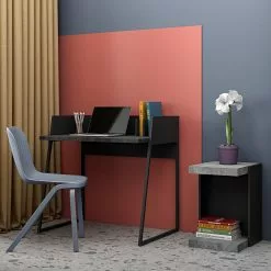 Temahome Schreibtisch Volga - Metall - Beton Dekor Schwarz / Schwarz 11 Temahome Schreibtisch Volga - Metall - Beton Dekor Schwarz / Schwarz -Büromöbel Verkäufe 1000214021 200612 15570700001 MOOD DETAILS P000000001000214021 mood