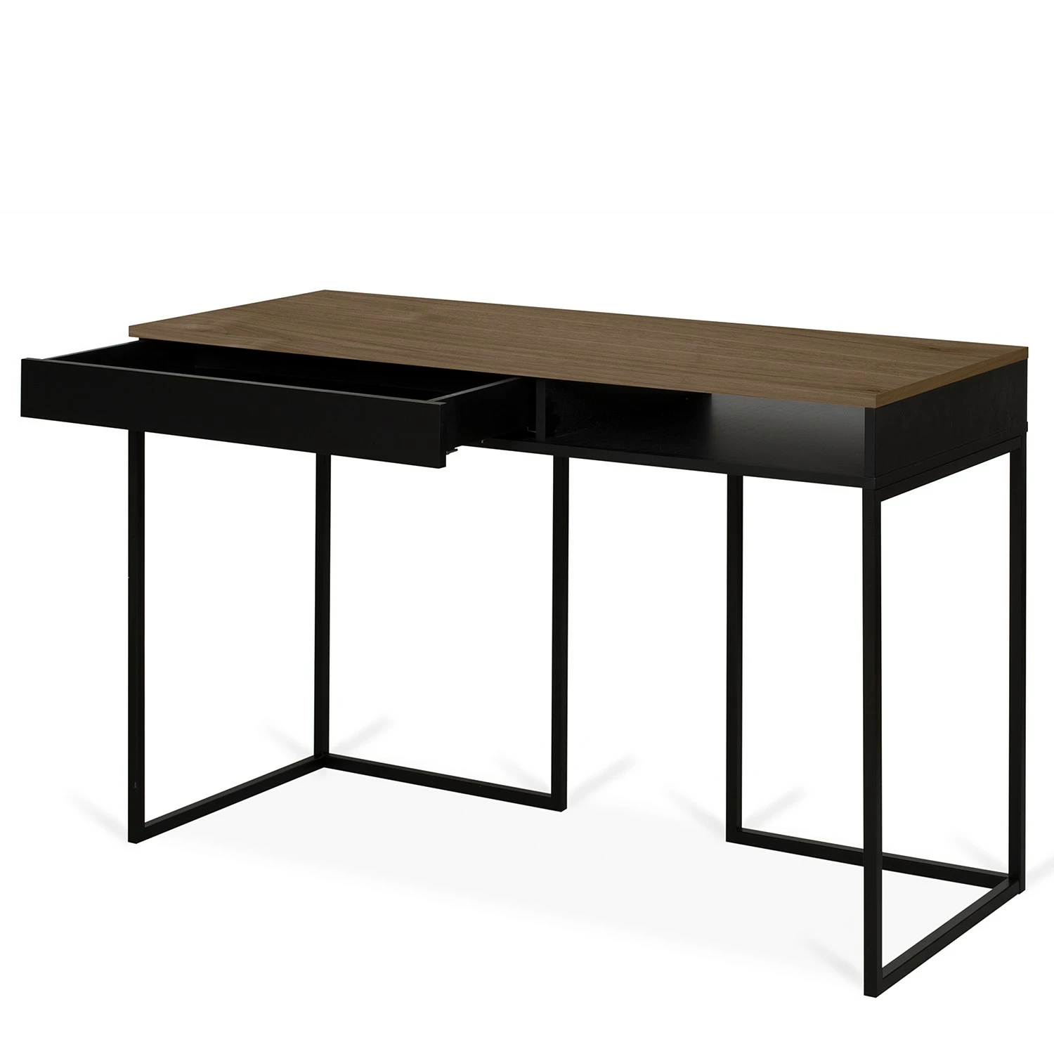 Temahome Schreibtisch City - Nussbaum / Schwarz 7 Temahome Schreibtisch City - Nussbaum / Schwarz – Bild 5