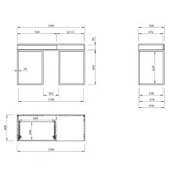 Temahome Schreibtisch City - Nussbaum / Schwarz 23 Temahome Schreibtisch City - Nussbaum / Schwarz -Büromöbel Verkäufe 1000214065 200527 06061500147 SKETCH DETAILS P000000001000214065 sketch