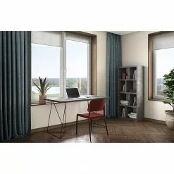 Temahome Schreibtisch Hueva I - Beton Dekor / Schwarz -Büromöbel Verkäufe 1000214066 200527 06061900155 MOOD DETAILS P000000001000214066 mood