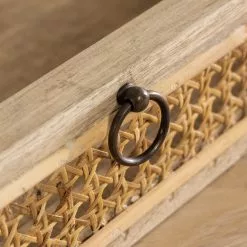 Furnitive Schreibtisch Nobhill - Mindi massiv / Rattan - Mindiholz / Wiener Geflecht -Büromöbel Verkäufe 1000214325 200609 07305200054 DETAILS P000000001000214325