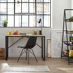 Furnitive Schreibtisch Tafton - Metall - Naturholz Dekor / Schwarz -Büromöbel Verkäufe 1000214326 200609 07305600059 MOOD DETAILS P000000001000214326 mood