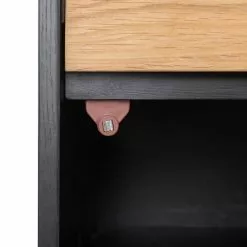 Studio Copenhagen Regal Xavi - Echtholzfurnier / Metall - Eiche / Eiche Schwarz -Büromöbel Verkäufe 1000218026 220107 12570000088 DETAILS P000000001000218026