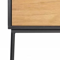 Studio Copenhagen Regal Xavi - Echtholzfurnier / Metall - Eiche / Eiche Schwarz -Büromöbel Verkäufe 1000218026 220107 12570100090 DETAILS P000000001000218026