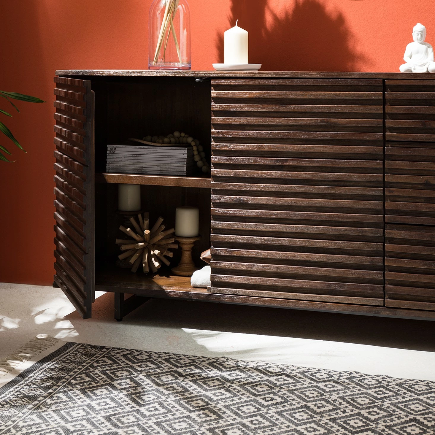 Studio Copenhagen Sideboard Kirley I - Akazie massiv - Akazie Dunkel 10 Studio Copenhagen Sideboard Kirley I - Akazie massiv - Akazie Dunkel – Bild 8