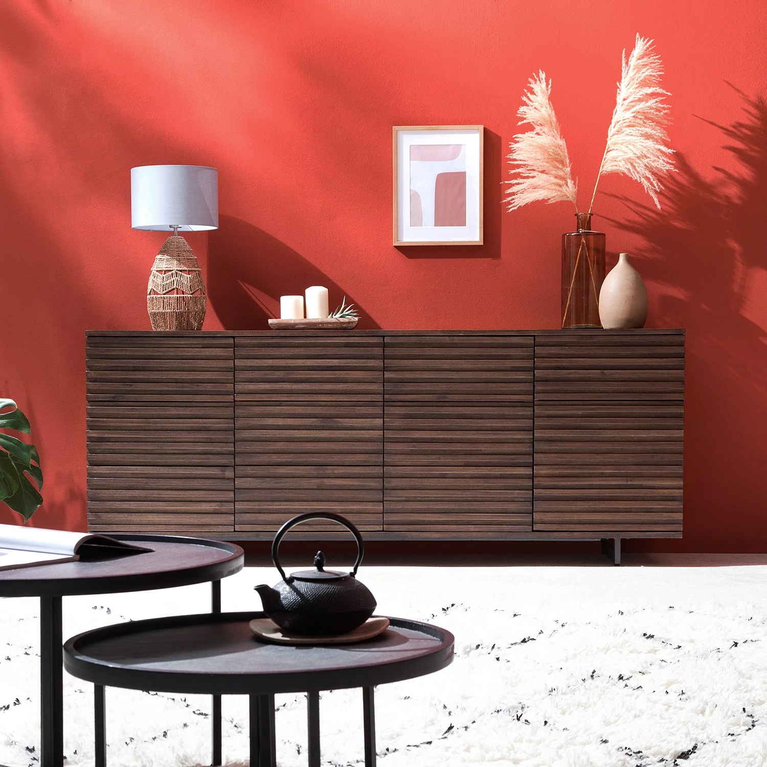 Studio Copenhagen Sideboard Kirley II - Akazie massiv - Akazie Dunkel 5 Studio Copenhagen Sideboard Kirley II - Akazie massiv - Akazie Dunkel – Bild 3