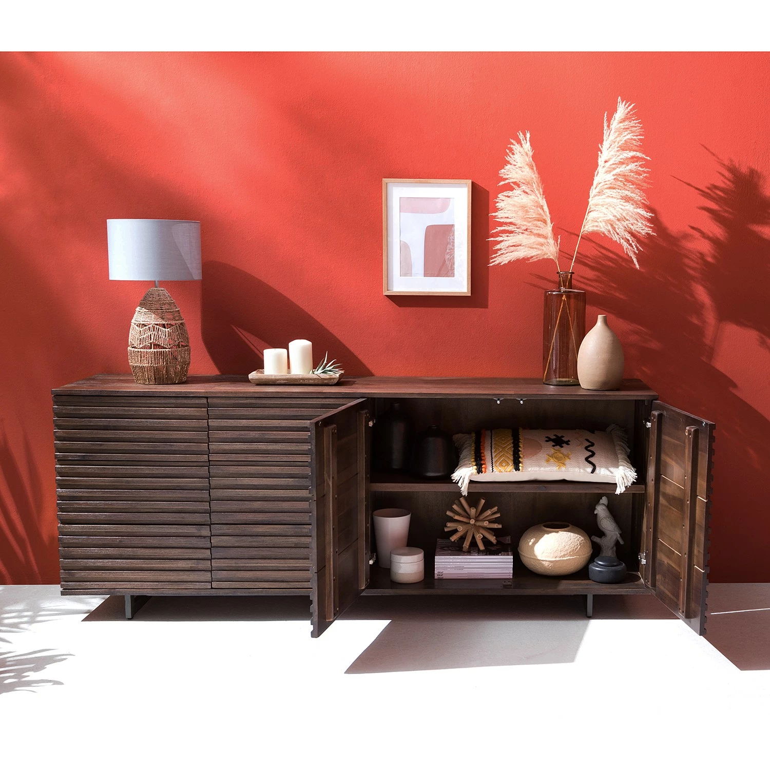 Studio Copenhagen Sideboard Kirley II - Akazie massiv - Akazie Dunkel 9 Studio Copenhagen Sideboard Kirley II - Akazie massiv - Akazie Dunkel – Bild 7