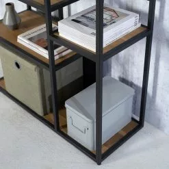 Studio Copenhagen Regal Flox II - Echtholzfurnier / Metall - Eiche / Schwarz -Büromöbel Verkäufe 1000218118 211020 14273000064 DETAILS P000000001000218118