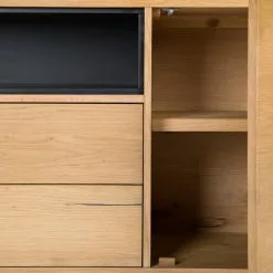 Studio Copenhagen Sideboard Flox II - Echtholzfurnier / Metall - Eiche / Schwarz -Büromöbel Verkäufe 1000218135 210901 08134800025 DETAILS P000000001000218135 1