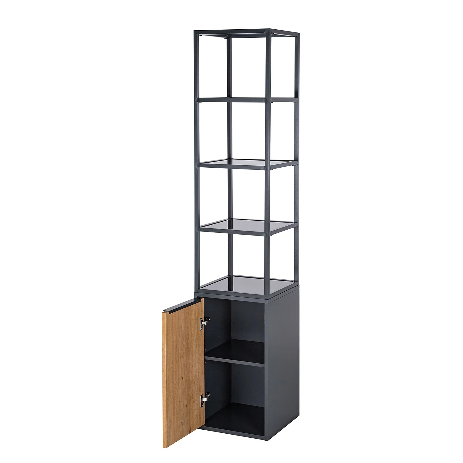 Red Living Regal Barview - Echtholzfurnier - Eiche / Anthrazit 9 Red Living Regal Barview - Echtholzfurnier - Eiche / Anthrazit – Bild 7