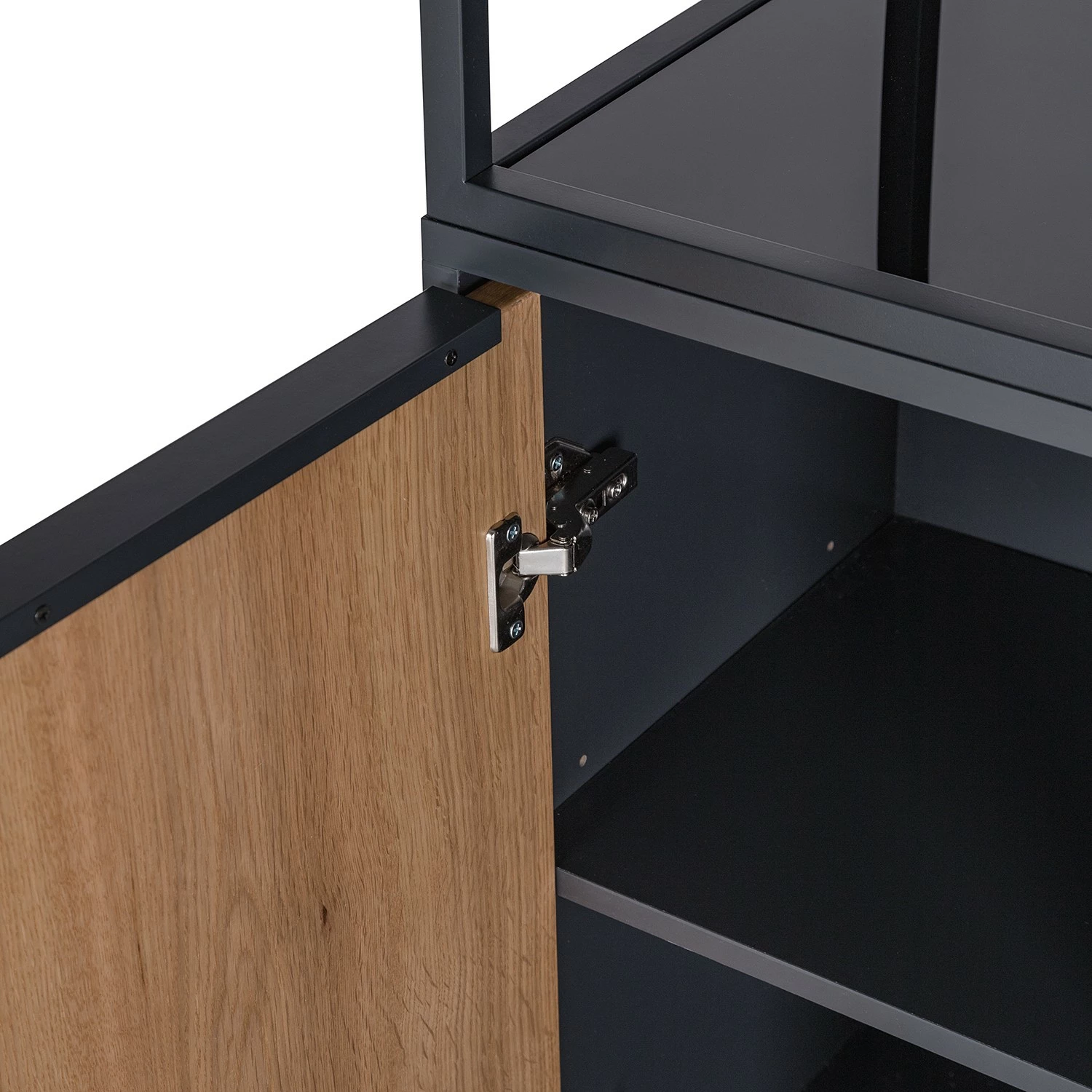 Red Living Regal Barview - Echtholzfurnier - Eiche / Anthrazit 10 Red Living Regal Barview - Echtholzfurnier - Eiche / Anthrazit – Bild 8