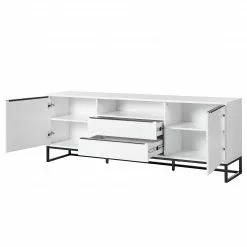 Fredriks Sideboard White Hall I - Matt Weiß / Schwarz -Büromöbel Verkäufe 1000218366 210311 10575400005 DETAILS P000000001000218366