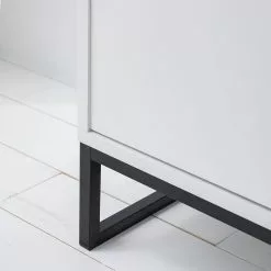 Fredriks Sideboard White Hall I - Matt Weiß / Schwarz -Büromöbel Verkäufe 1000218366 210316 08055900007 DETAILS P000000001000218366