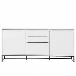 Fredriks Sideboard White Hall II - Matt Weiß / Schwarz -Büromöbel Verkäufe 1000218367 210420 13404800002 DETAILS P000000001000218367