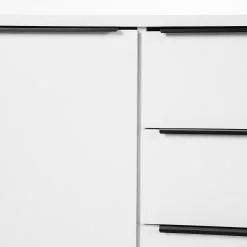 Fredriks Sideboard White Hall II - Matt Weiß / Schwarz -Büromöbel Verkäufe 1000218367 210420 13405500006 DETAILS P000000001000218367