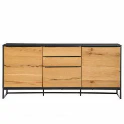 Red Living Sideboard Barview I - Echtholzfurnier - Eiche / Anthrazit -Büromöbel Verkäufe 1000218372 210420 14105500002 DETAILS P000000001000218372