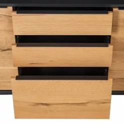 Red Living Sideboard Barview I - Echtholzfurnier - Eiche / Anthrazit -Büromöbel Verkäufe 1000218372 210420 14110300006 DETAILS P000000001000218372