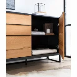 Red Living Sideboard Barview I - Echtholzfurnier - Eiche / Anthrazit -Büromöbel Verkäufe 1000218372 210527 08075200003 MOOD DETAILS P000000001000218372 mood