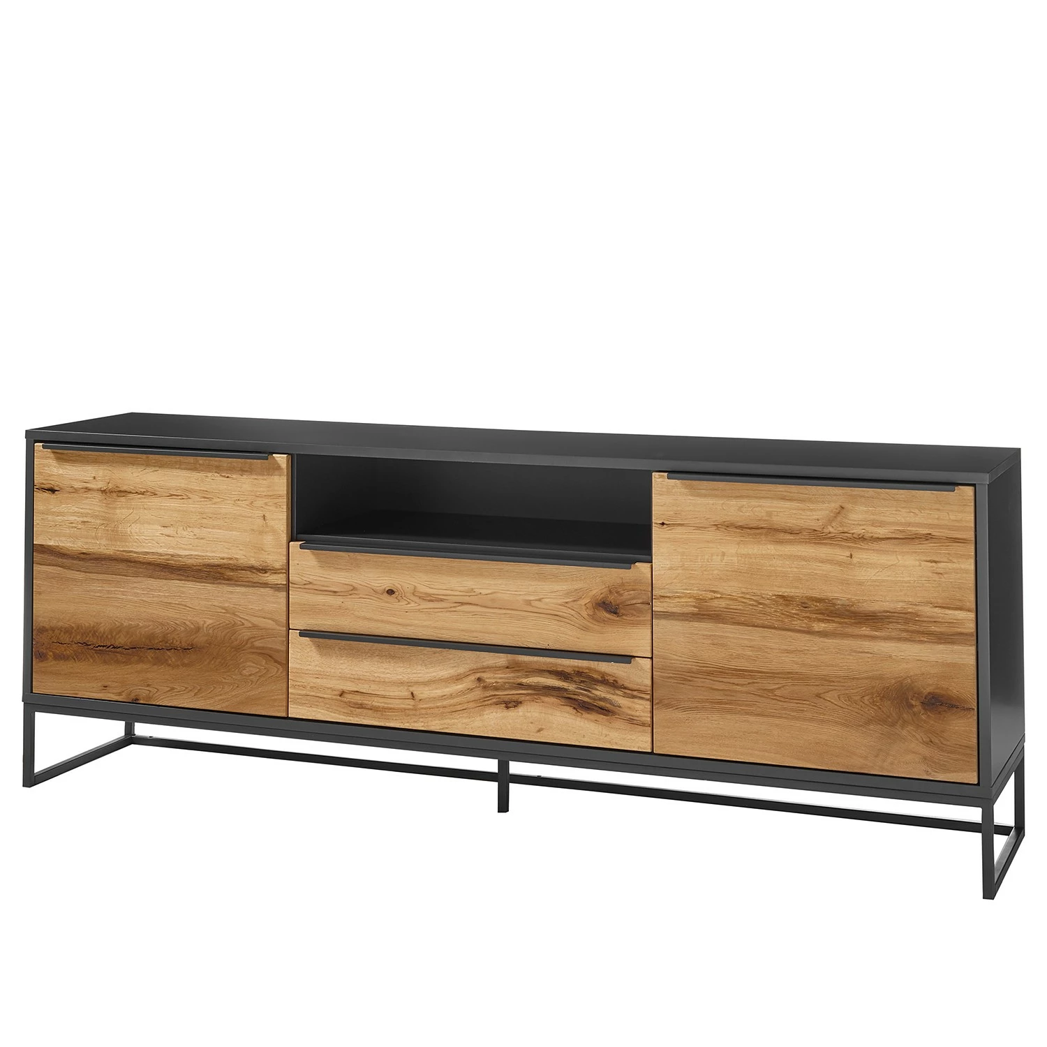 Red Living Sideboard Barview II - Echtholzfurnier - Eiche / Anthrazit 10 Red Living Sideboard Barview II - Echtholzfurnier - Eiche / Anthrazit – Bild 8