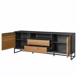 Red Living Sideboard Barview II - Echtholzfurnier - Eiche / Anthrazit 36 Red Living Sideboard Barview II - Echtholzfurnier - Eiche / Anthrazit -Büromöbel Verkäufe 1000218373 210303 09075000003 DETAILS P000000001000218373