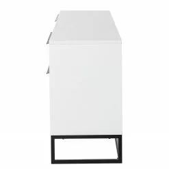 Fredriks Lowboard White Hall II - Matt Weiß / Schwarz -Büromöbel Verkäufe 1000218377 210311 10580900015 DETAILS P000000001000218377