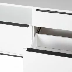 Fredriks Lowboard White Hall II - Matt Weiß / Schwarz -Büromöbel Verkäufe 1000218377 210311 10582000022 DETAILS P000000001000218377