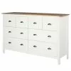 Maison Belfort Sideboard Rivery II - Kiefer massiv - Weiß