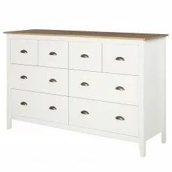 Maison Belfort Sideboard Rivery II - Kiefer massiv - Weiß