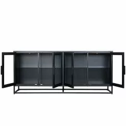 Ars manufacti Sideboard Kayys - Glas / Metall - Schwarz 24 Ars manufacti Sideboard Kayys - Glas / Metall - Schwarz -Büromöbel Verkäufe 1000219025 210121 07301900025 DETAILS P000000001000219025