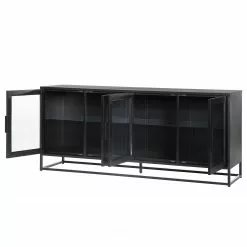 Ars manufacti Sideboard Kayys - Glas / Metall - Schwarz 33 Ars manufacti Sideboard Kayys - Glas / Metall - Schwarz -Büromöbel Verkäufe 1000219025 210330 15112500026 DETAILS P000000001000219025