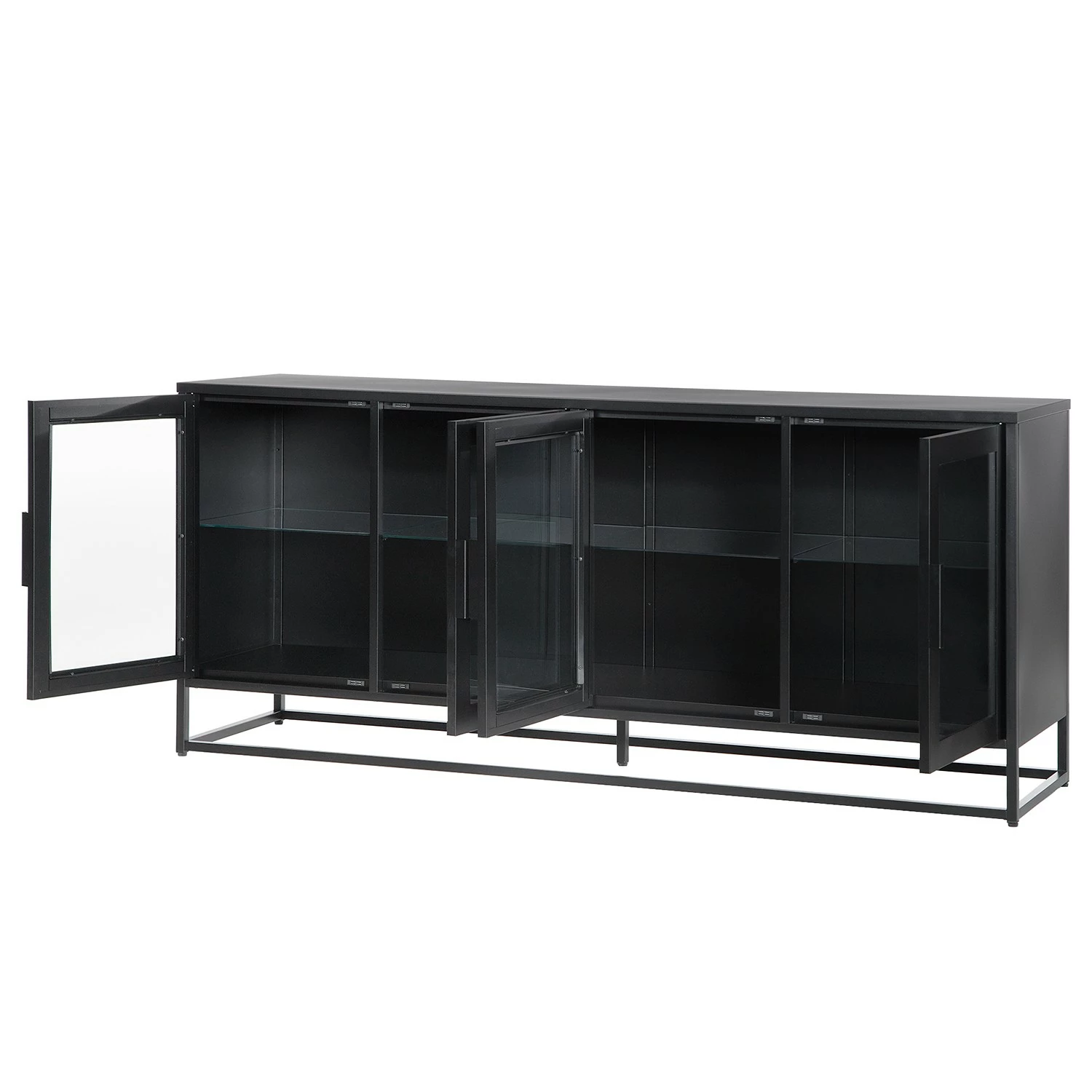 Ars manufacti Sideboard Kayys - Glas / Metall - Schwarz 14 Ars manufacti Sideboard Kayys - Glas / Metall - Schwarz – Bild 12