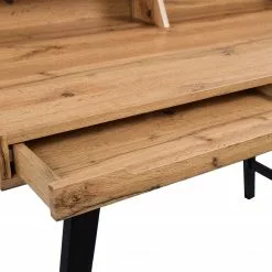 Furnitive Schreibtisch Stepney - Wildeiche teilmassiv - Wildeiche Dekor / Schwarz -Büromöbel Verkäufe 1000219029 200716 06274400007 DETAILS P000000001000219029