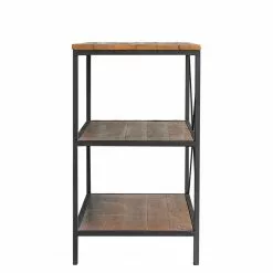 Ars manufacti Regal Grasby - Altholz Pinie / Metall - Pinie Dunkel / Schwarz -Büromöbel Verkäufe 1000219219 210413 09082400003 DETAILS P000000001000219219