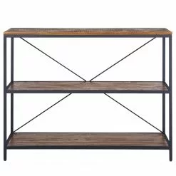 Ars manufacti Regal Grasby - Altholz Pinie / Metall - Pinie Dunkel / Schwarz -Büromöbel Verkäufe 1000219219 220303 030 DETAILS P000000001000219219