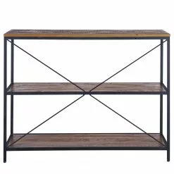 Ars manufacti Regal Grasby - Altholz Pinie / Metall - Pinie Dunkel / Schwarz -Büromöbel Verkäufe 1000219219 220303 040 DETAILS P000000001000219219