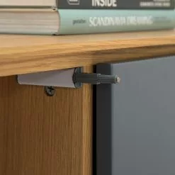 Studio Copenhagen Sideboard Danica - Echtholzfurnier - Matt Dunkelgrau / Esche -Büromöbel Verkäufe 1000220479 201113 13035400055 DETAILS P000000001000220479