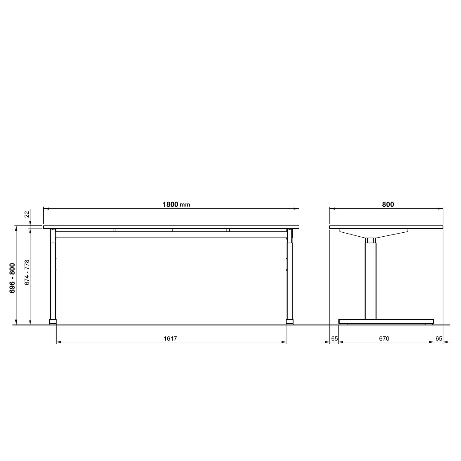 Germania Schreibtisch GW-Profi 2.0 - Lichtgrau - Breite: 180 cm 7 Germania Schreibtisch GW-Profi 2.0 - Lichtgrau - Breite: 180 cm – Bild 5