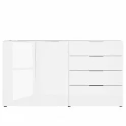 Germania Sideboard Oakland II - Glas - Weiß -Büromöbel Verkäufe 1000223281 200826 06235700037 DETAILS P000000001000223281