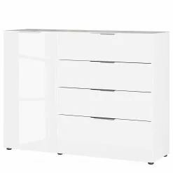 Germania Sideboard Oakland I - Glas - Weiß