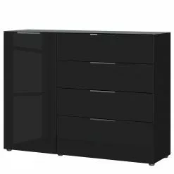 Germania Sideboard Oakland I - Glas - Schwarz