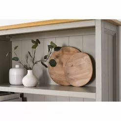 Maison Belfort Regal Lavalle - Kiefer teilmassiv - Kiefer / Hellgrau -Büromöbel Verkäufe 1000224204 210723 09290000020 DETAILS P000000001000224204