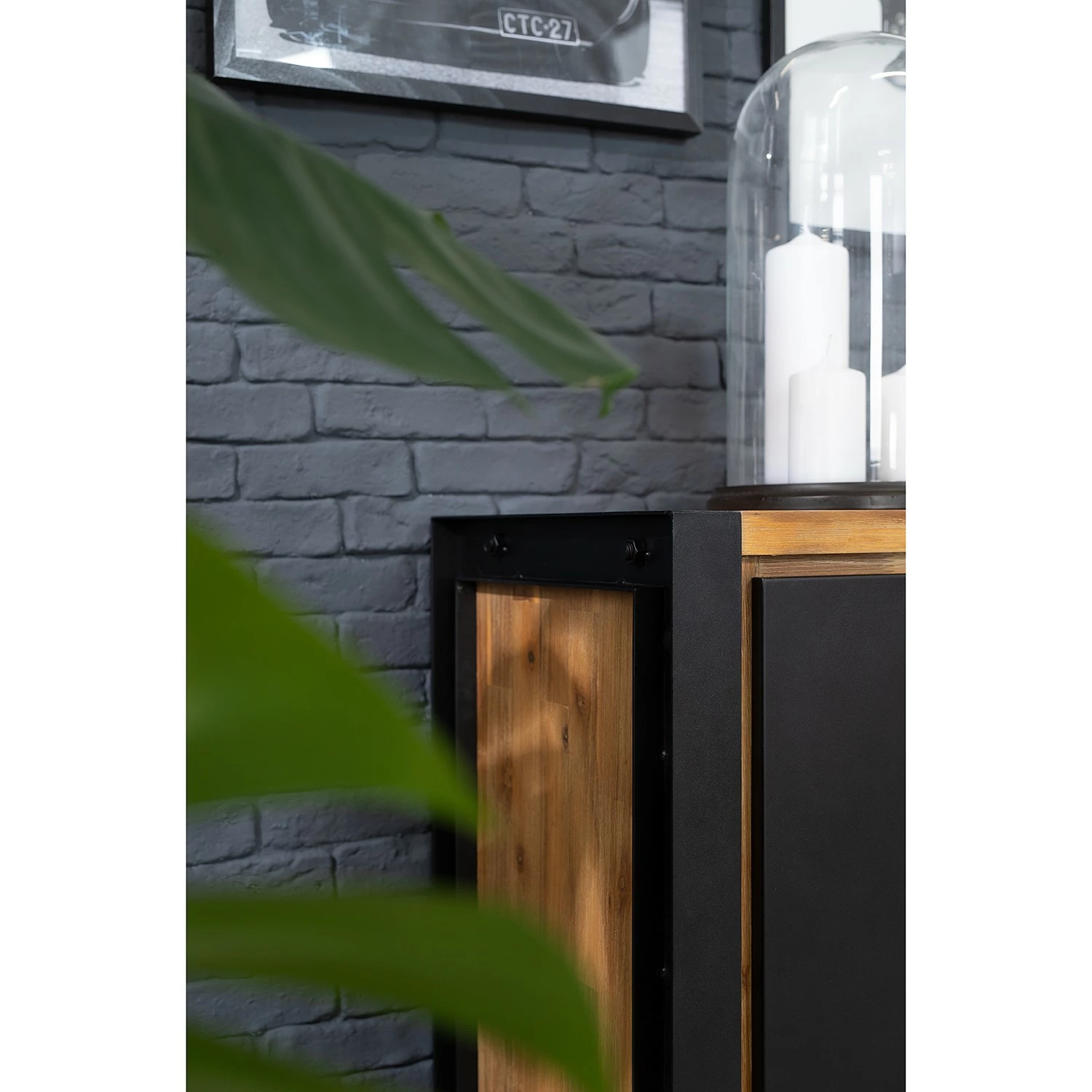 Ars manufacti Sideboard Urban Industry IV - Akazie teilmassiv / Metall - Akazie / Schwarz 14 Ars manufacti Sideboard Urban Industry IV - Akazie teilmassiv / Metall - Akazie / Schwarz – Bild 12