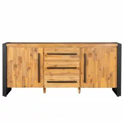 Ars manufacti Sideboard Urban Industry II - Akazie teilmassiv / Metall - Akazie / Schwarz -Büromöbel Verkäufe 1000224223 210908 15542000035 DETAILS P000000001000224223