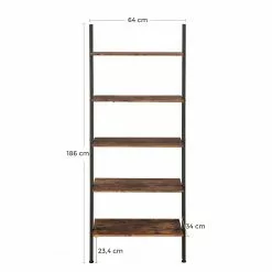 Red Living Leiterregal Crosshill II - Braun / Schwarz -Büromöbel Verkäufe 1000226190 200922 17383700069 SKETCH DETAILS P000000001000226190 sketch