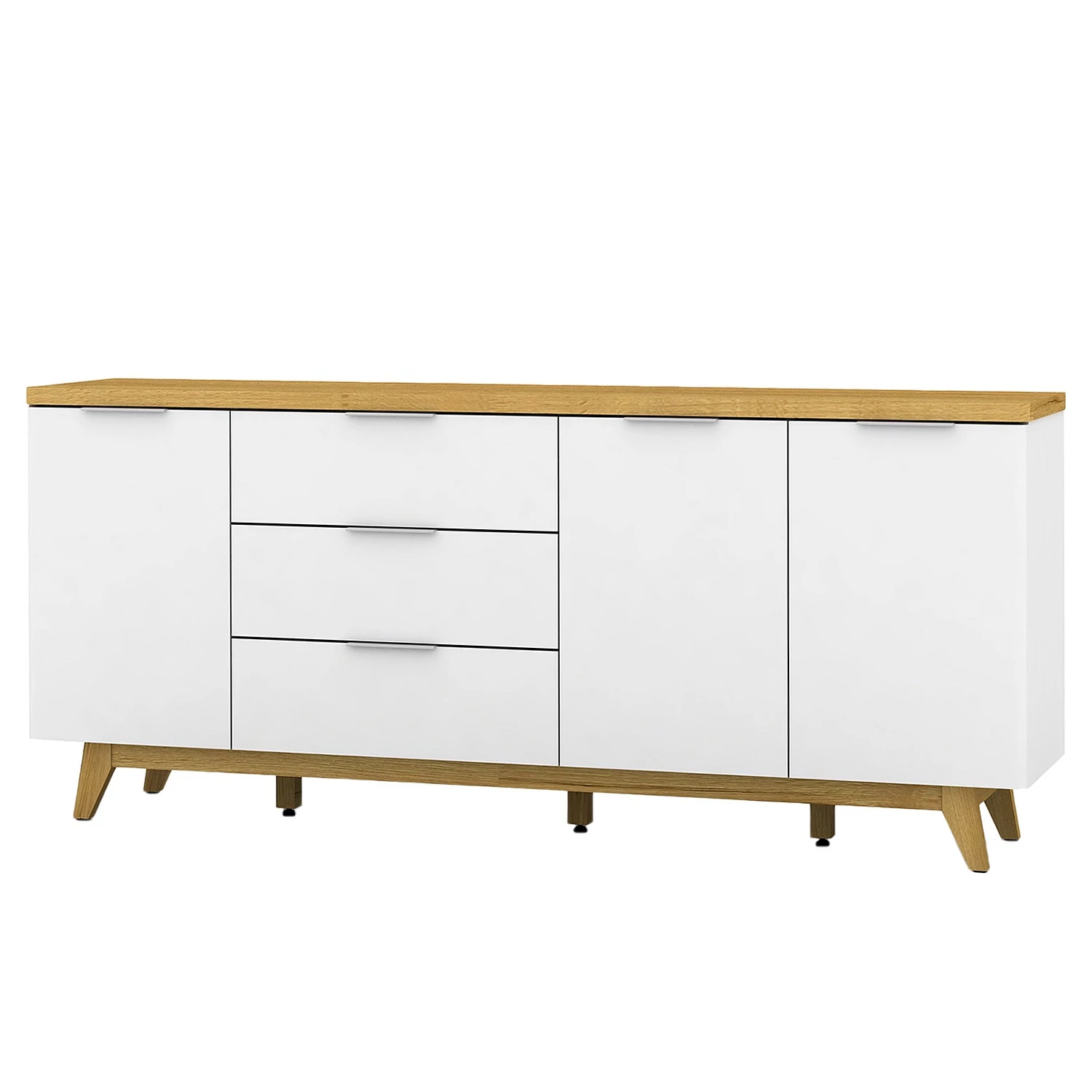 Jahnke Sideboard Libre II - Kerneiche Dekor / Matt Weiß 3 Jahnke Sideboard Libre II - Kerneiche Dekor / Matt Weiß
