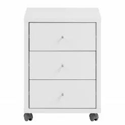 Furnitive Rollcontainer Vernas - Kreideweiß / Silber -Büromöbel Verkäufe 1000227845 201021 16250500003 DETAILS P000000001000227845