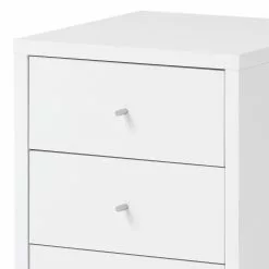 Furnitive Rollcontainer Vernas - Kreideweiß / Silber -Büromöbel Verkäufe 1000227845 201021 16250900005 DETAILS P000000001000227845