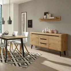 Loftscape Sideboard Tornac - Eiche Artisan Dekor / Schwarz -Büromöbel Verkäufe 1000228643 201028 06330900078 MOOD DETAILS P000000001000228643 mood